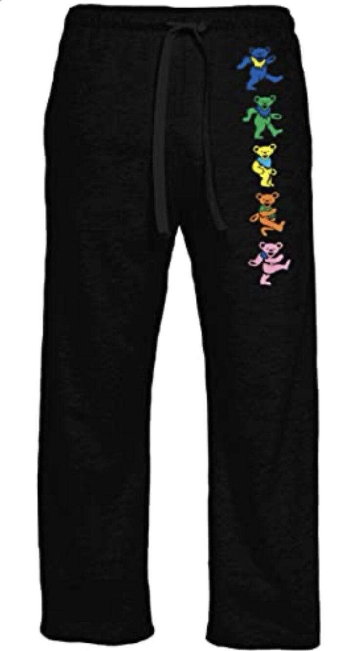 Grateful Dead Pajama Pants Steal Your Face Lounge Dancing Skeletons M A009596
